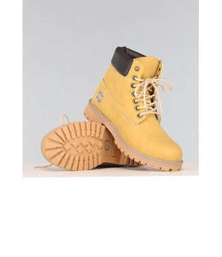 Camel Grove Lederlook Heren Boots