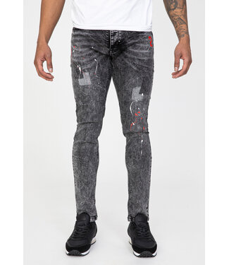 Grijze Skinny Heren Spijkerbroek