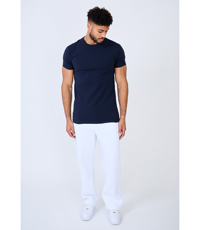Heren Muscle Fit T-shirt in Navy