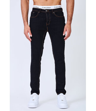 Zwarte Heren Skinny Jeans