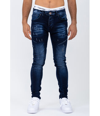 Blauwe Washed Heren Spijkbroek
