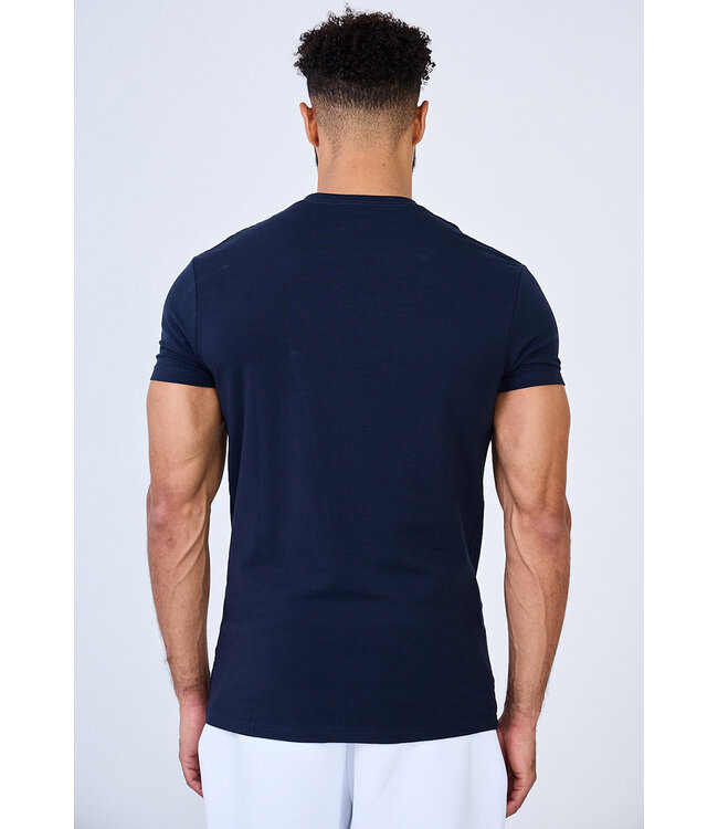 Heren Muscle Fit T-shirt in Navy