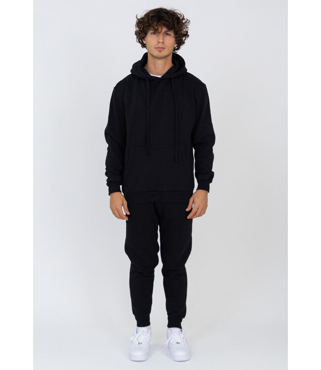 Heren Jogger Set in Zwart met Hoodie