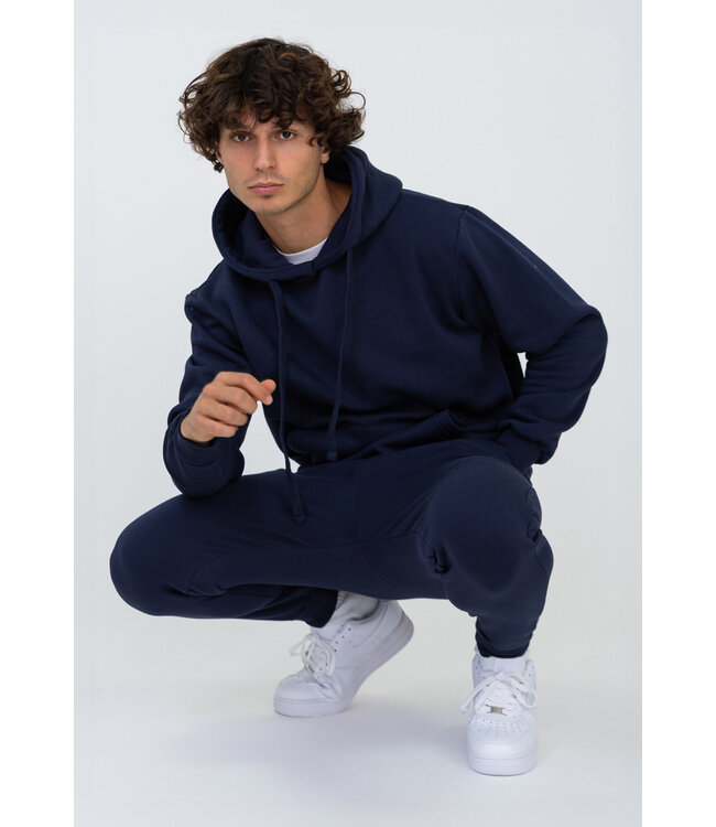 Navy Heren Joggingpak met Hoodie en Joggingbroek