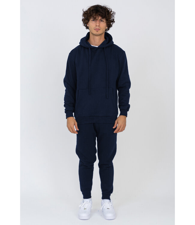 Navy Heren Joggingpak met Hoodie en Joggingbroek