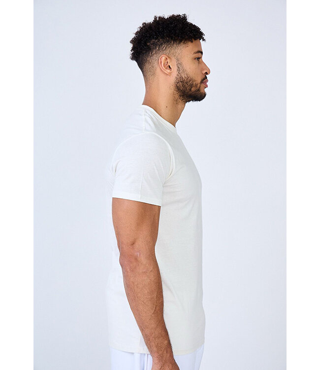Wit Heren Muscle Fit T-shirt
