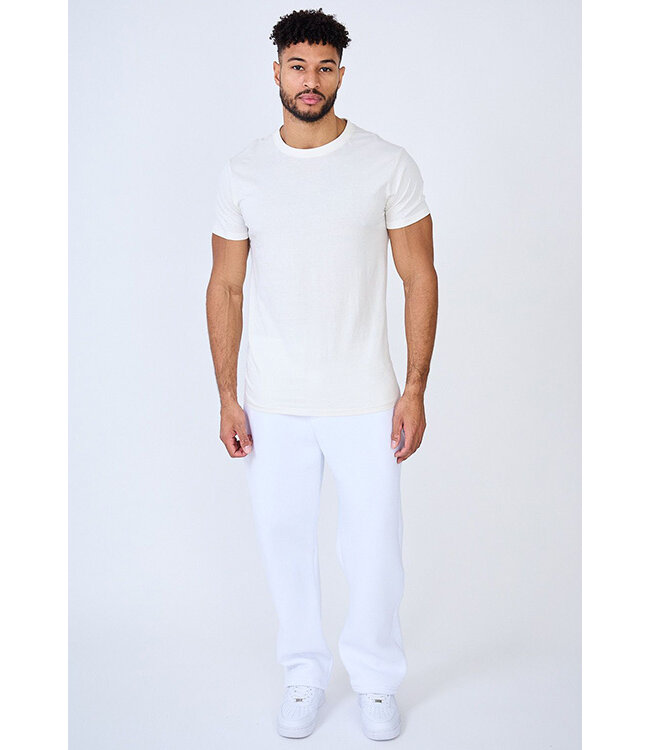 Wit Heren Muscle Fit T-shirt