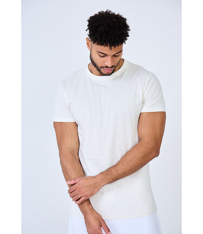 Wit Heren Muscle Fit T-shirt