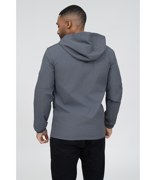Grijze Softshell Jas met Capuchon