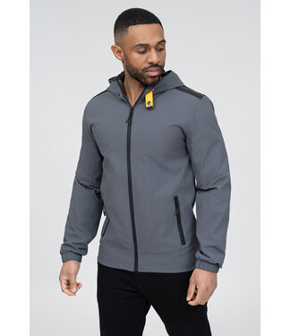 Grijze Softshell Jas met Capuchon