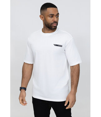 Wit Heren T-shirt met Artistieke Print