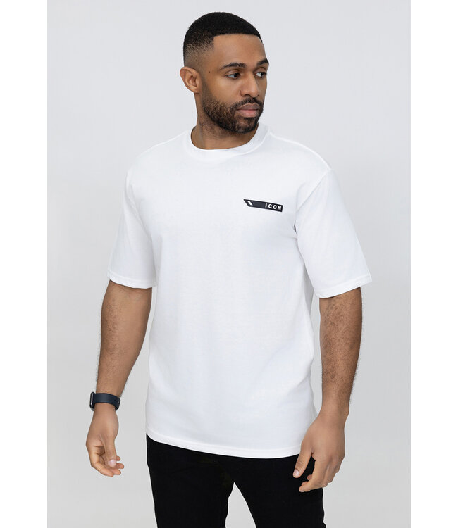 Wit Heren T-shirt met Artistieke Print