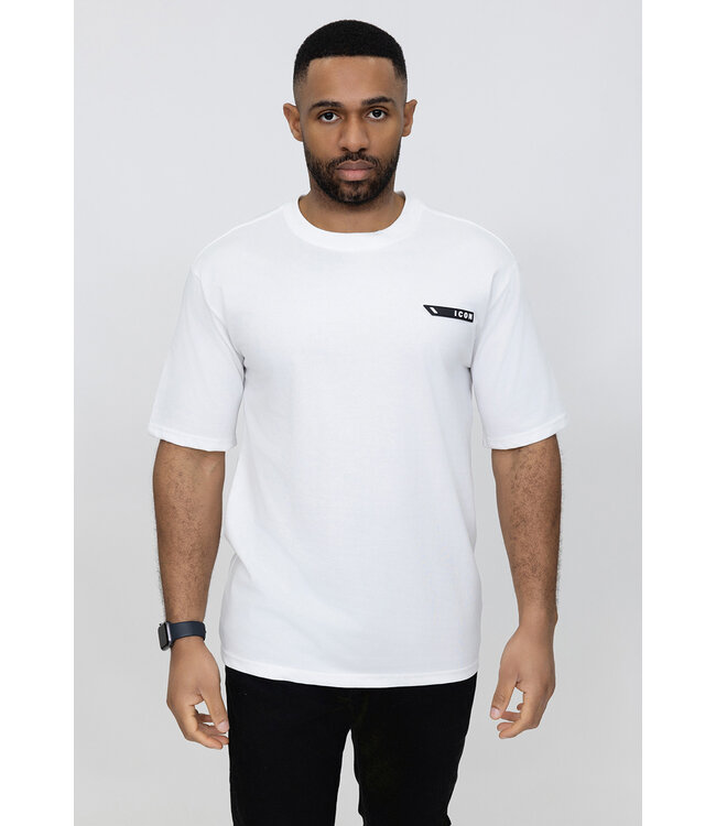 Wit Heren T-shirt met Artistieke Print