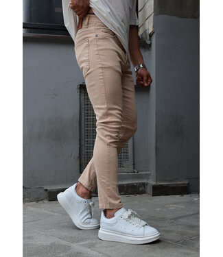 Beige Slim Fit Jeans