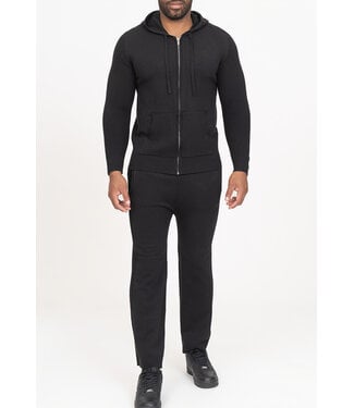 Zwarte Sweater Two Piece Set