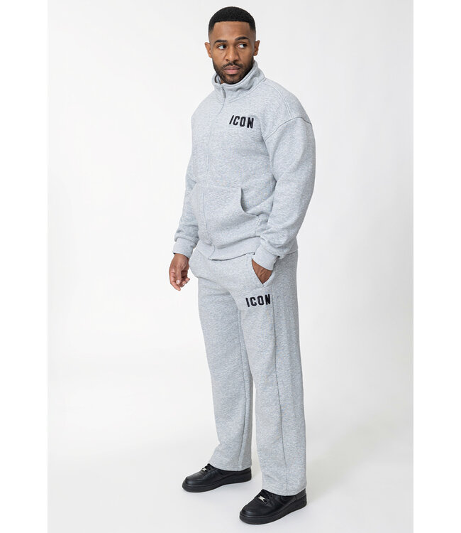 Lichtgrijze Two Piece Jogging Set met Rechte Jogger