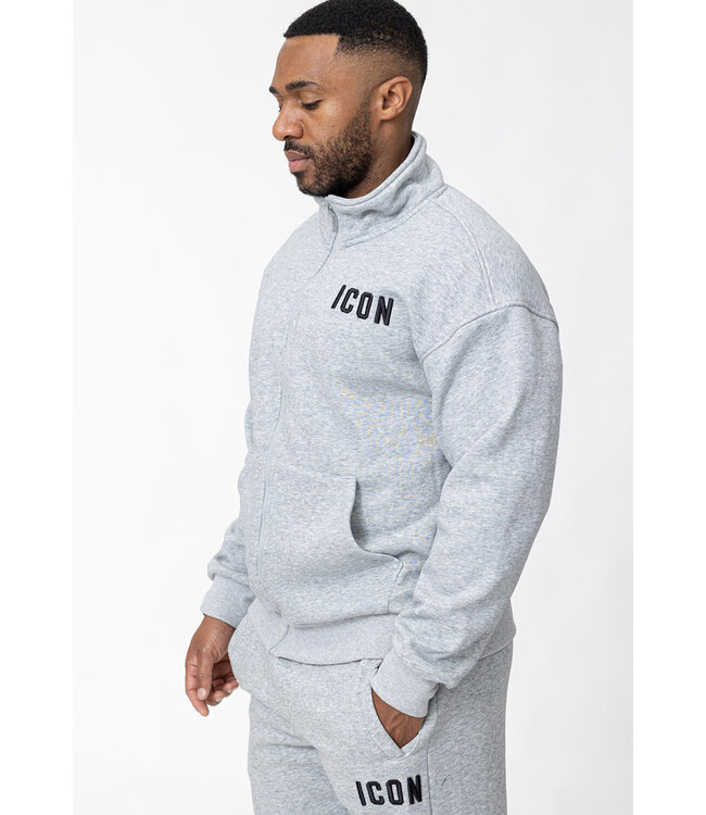 Lichtgrijze Two Piece Jogging Set met Rechte Jogger