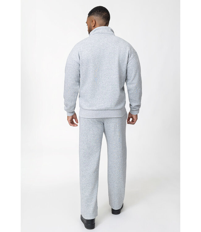 Lichtgrijze Two Piece Jogging Set met Rechte Jogger