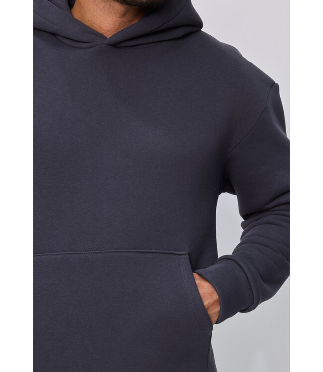 Donkergrijs Heren Huispak met Hoodie en Joggingbroek