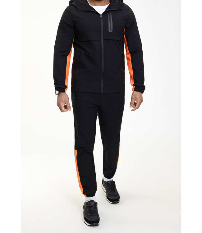 Zwart Trainingspak met Oranje Details