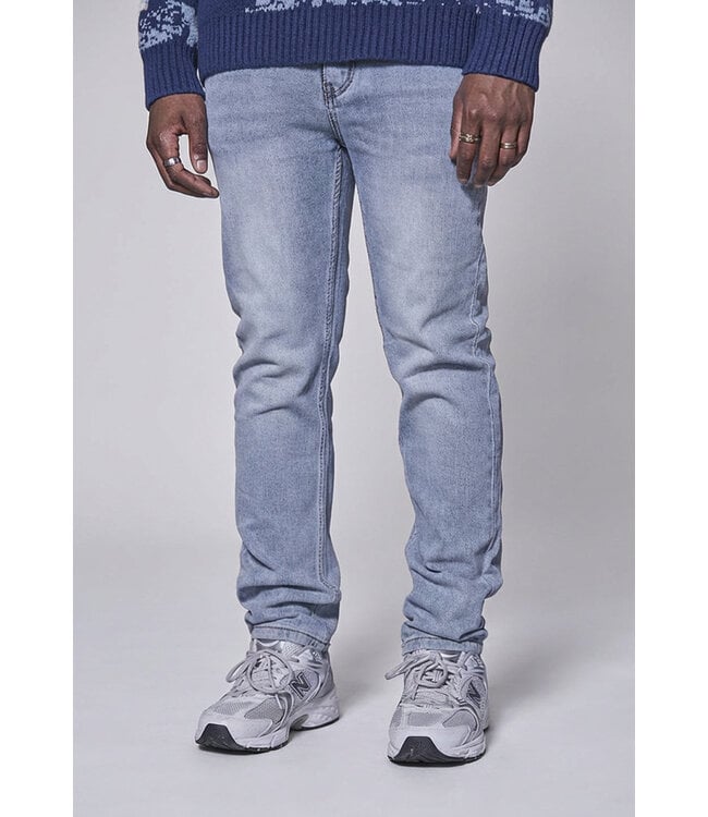 Lichtblauwe Slim Fit Jeans met Stretch