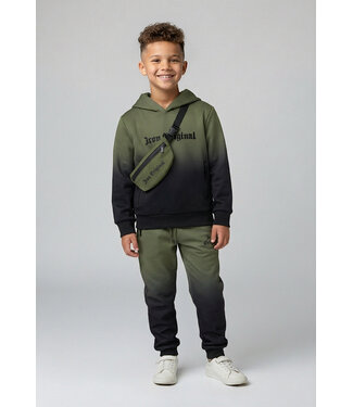 Groen Zwart Kinder ICON Trainingspak