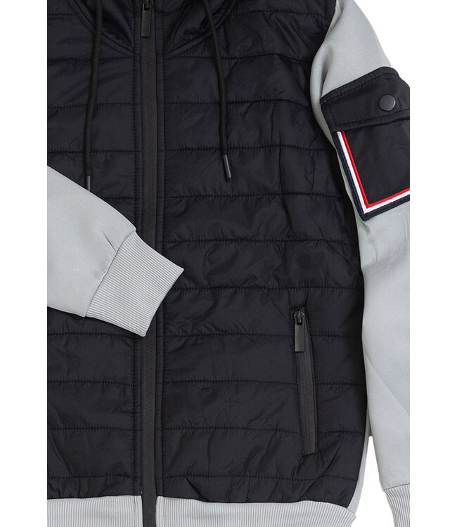 Zwart Grijs Kinder Joggingpak met Vest