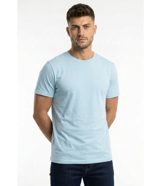 Muscle Fit Heren T-shirt in Lichtblauw