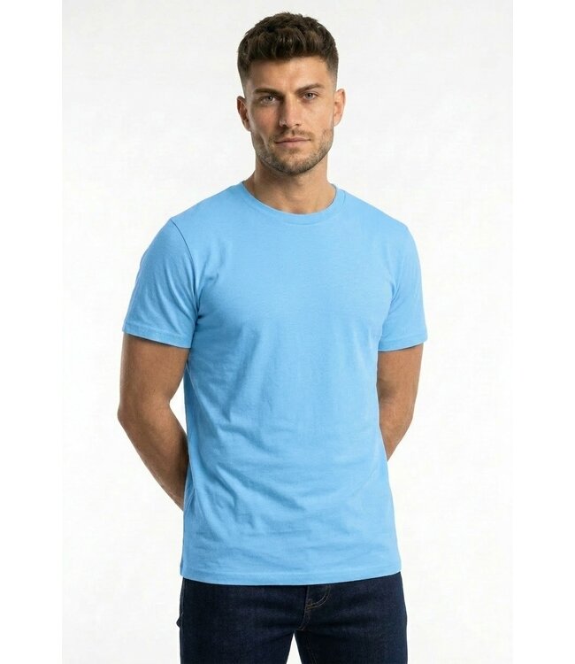 Muscle Fit Heren T-shirt in Blauw