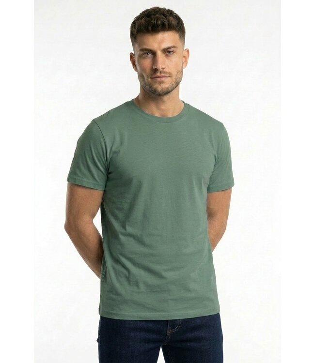 Muscle Fit Heren T-shirt in Donkergroen