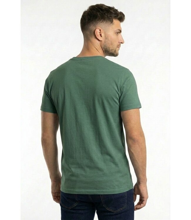 Muscle Fit Heren T-shirt in Donkergroen