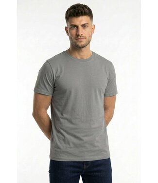 Muscle Fit Heren T-shirt in Donkergrijs