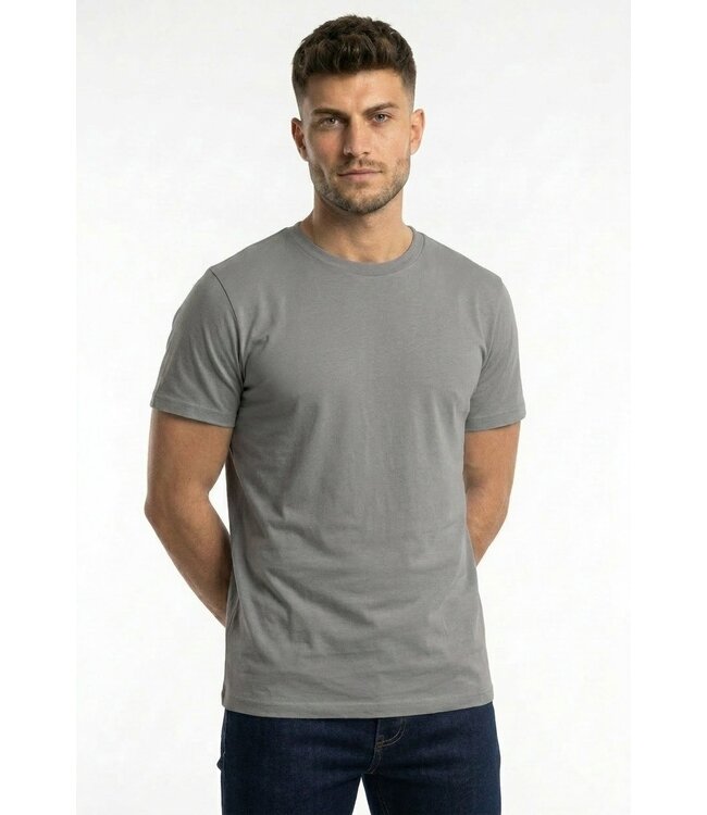 Muscle Fit Heren T-shirt in Donkergrijs