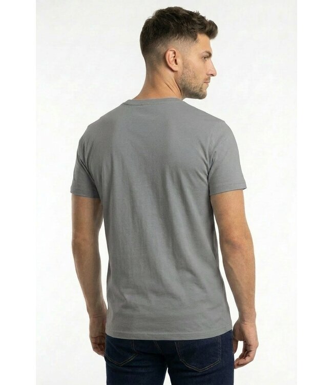 Muscle Fit Heren T-shirt in Donkergrijs