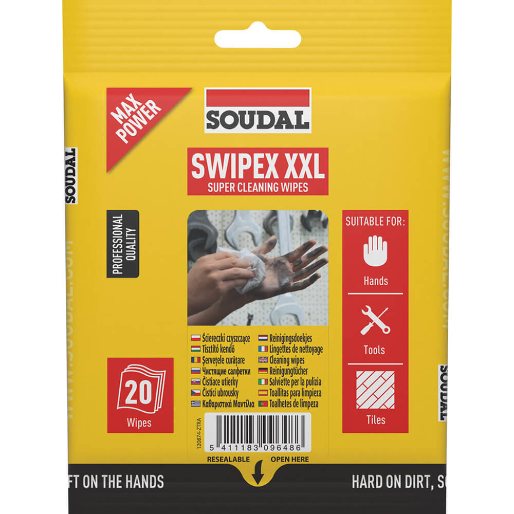 Soudal Swipex reinigingsdoekjes XXL 20st