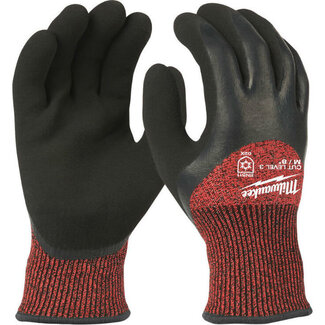 Milwaukee Gants de travail d'hiver Milwaukee, classe 3/C, trempage et coupe