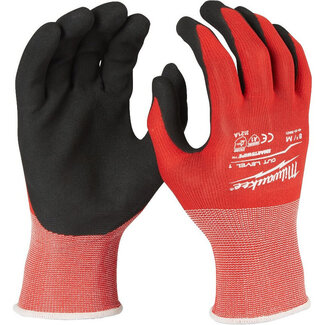 Milwaukee Gants de travail Milwaukee trempés - Classe anti-coupure 1/A