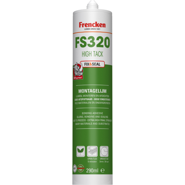 Frencken FS320 High Tack 290ml – Fix&Seal montagelijm