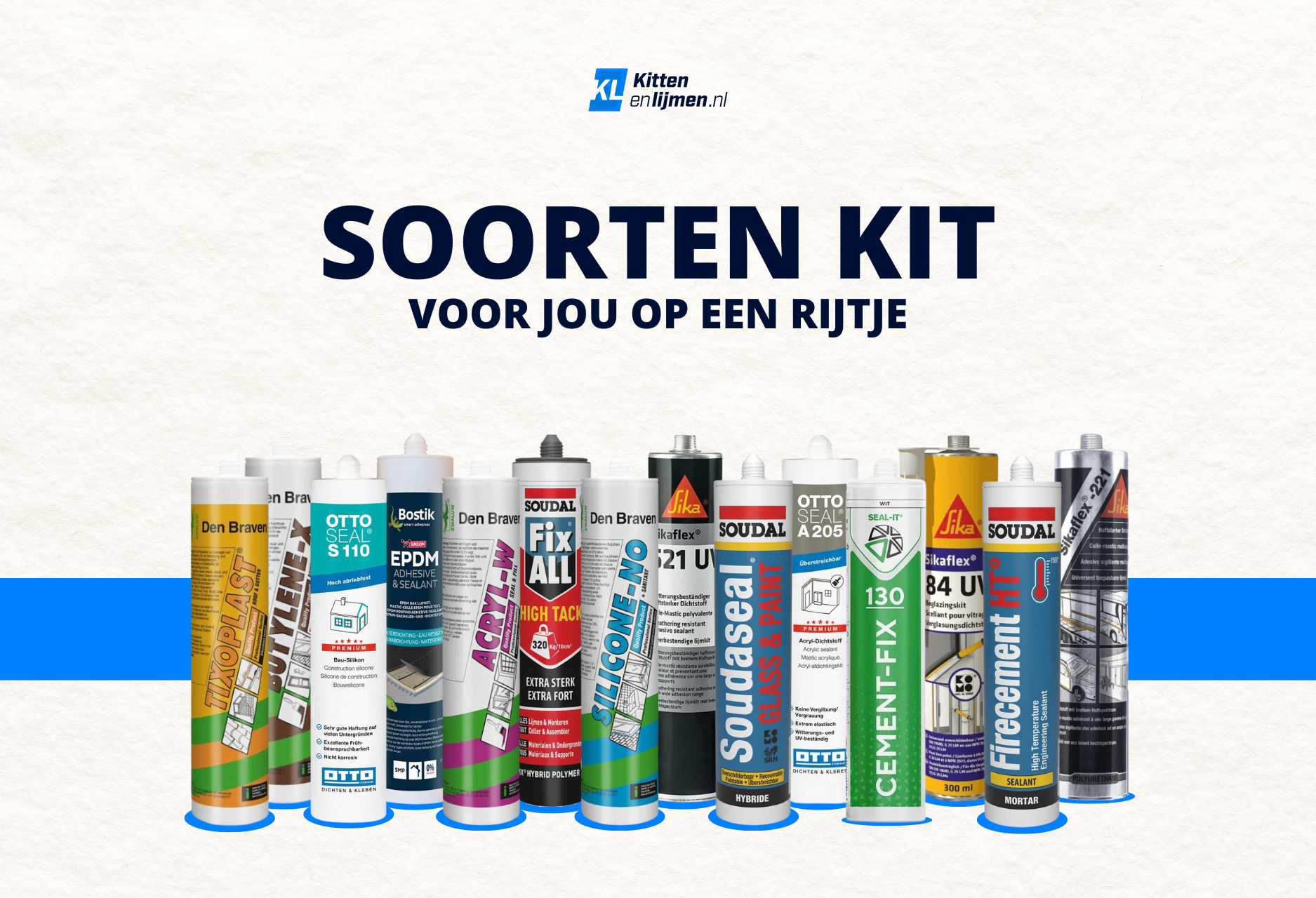 Welke soorten kit zijn er?