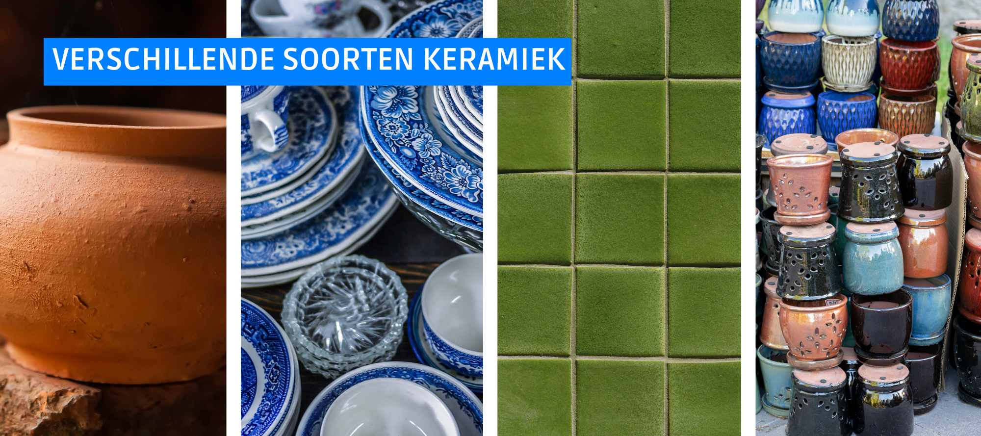 Verschillende soorten keramiek