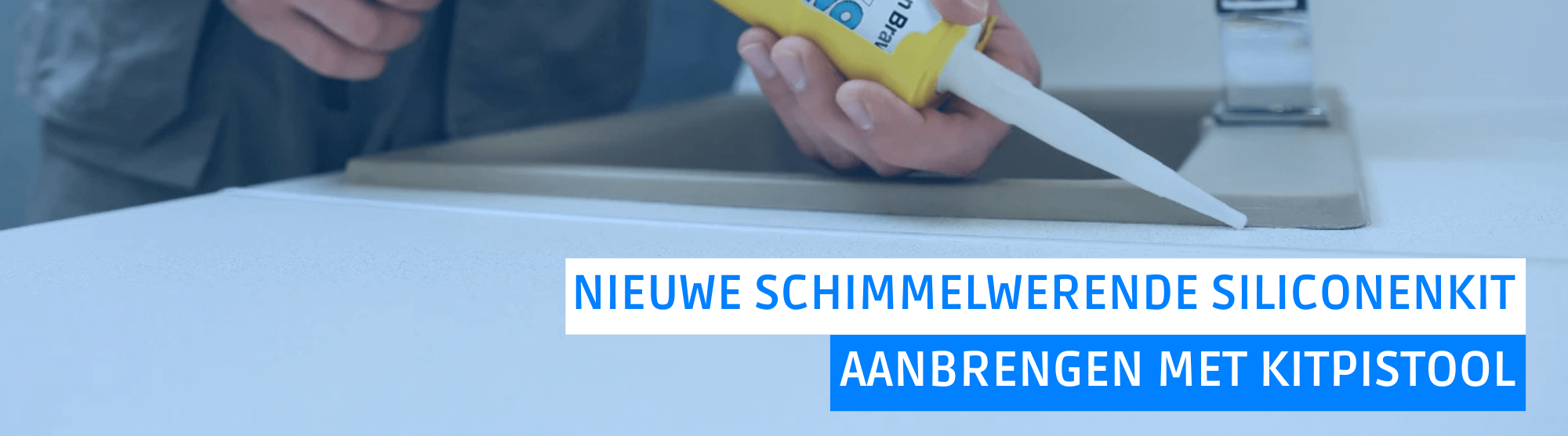 Schimmelwerende kit aanbrengen