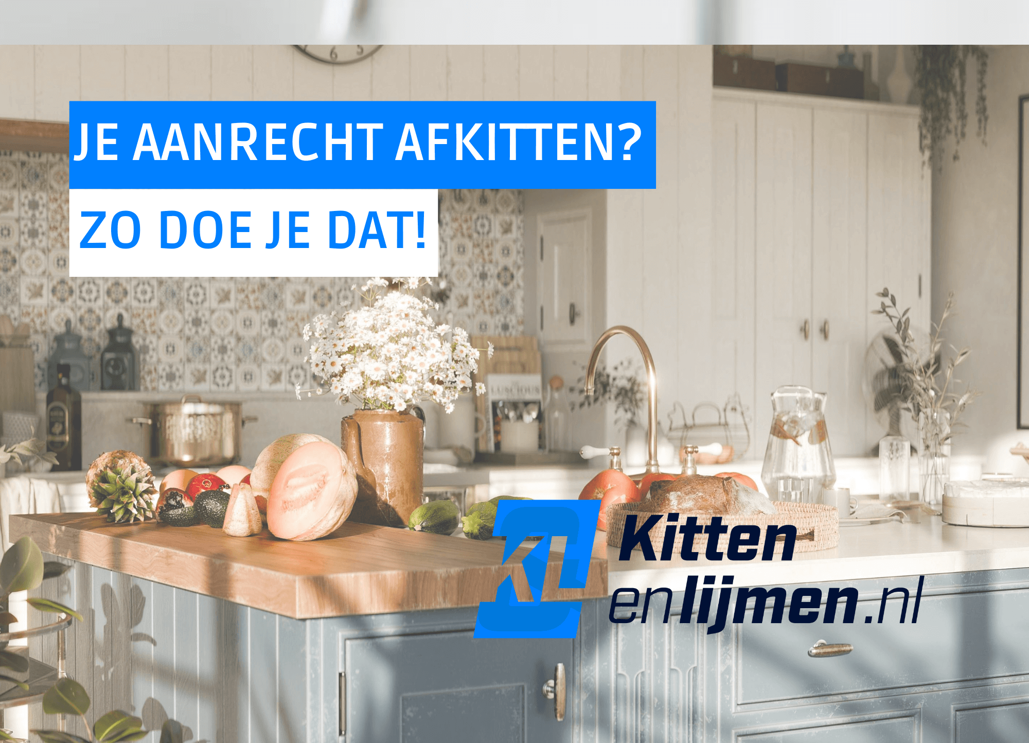 Je aanrecht afkitten? Dat doe je zo! 