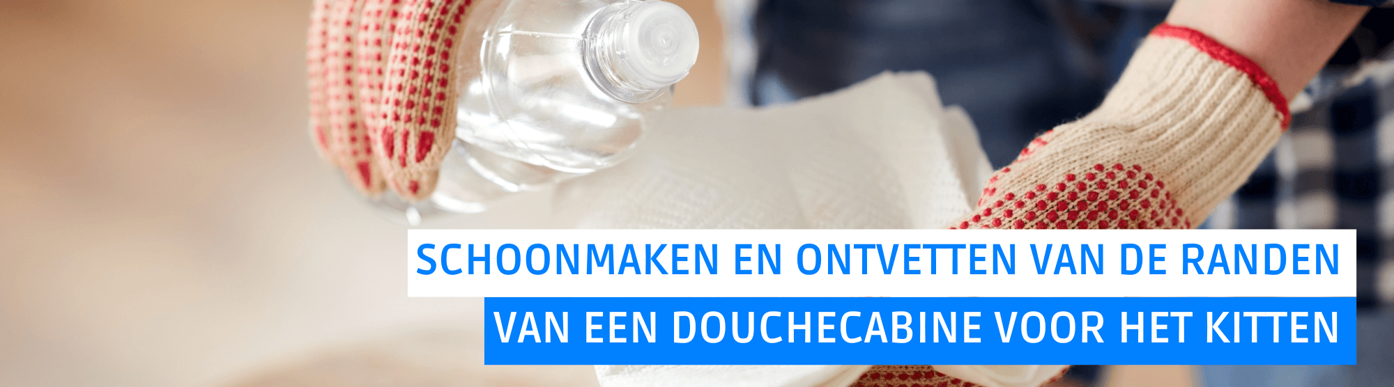 Schoonmaken van muren voor een goede kithechting