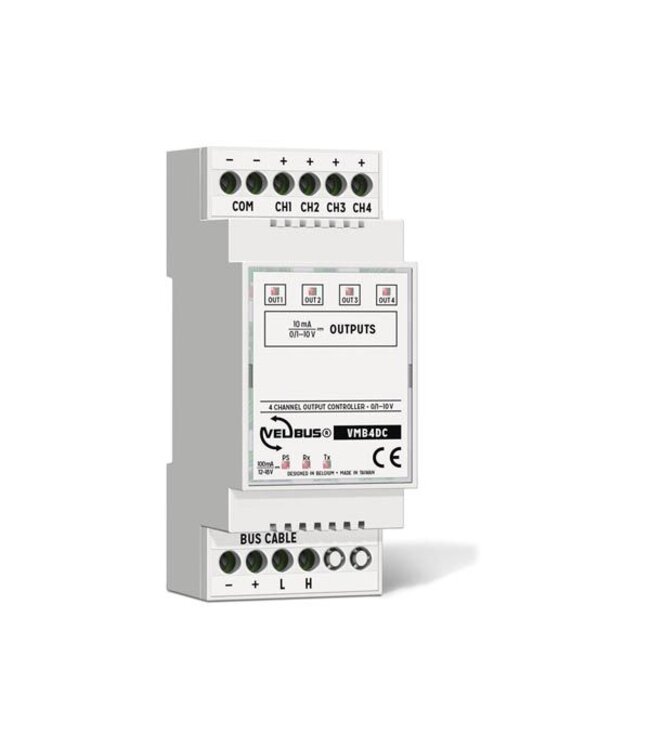 Velbus Velbus VMB4DC 4-kanaals 0(1) tot 10V controller