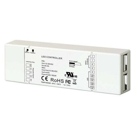 Unibright RF ontvanger 4 kanaal voor RGBW LED strip - RFREC