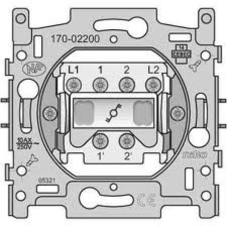 Niko Dubbelpolige wisselschakelaar