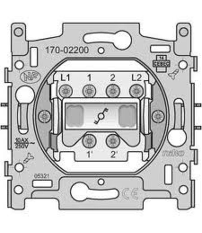 Niko Dubbelpolige wisselschakelaar