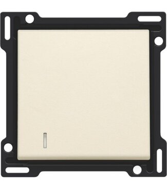 Niko afwerkingsset met lens, cream, enkele toets,100-6005