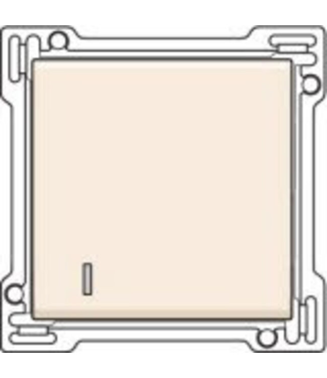 Niko afwerkingsset met lens enkele toets