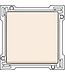 Niko Niko afwerkingsset enkele toets, kleur cream 100-61105